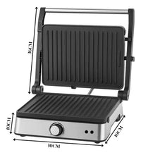 Asador Plancha Parrilla electrica Doble 2200w Antiadherente
