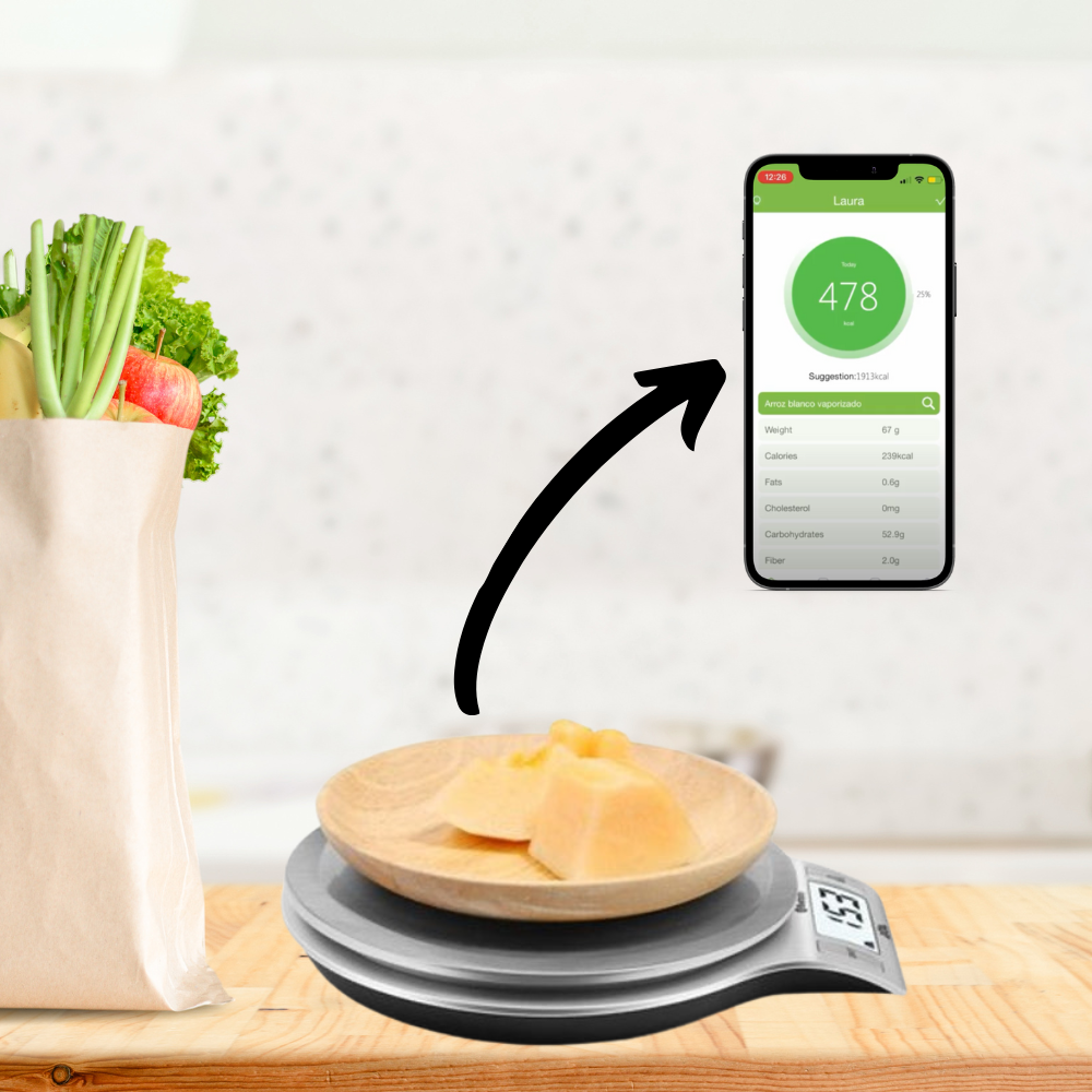 Gramera Digital Bluetooth para Alimentos Con App –