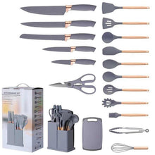 Utensilios de cocina con tabla 19 piezas