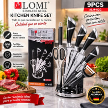 Set de Cuchillos de Cocina ALÓMI – 9 Piezas