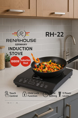 Placa de Inducción Renahouse de 1 Puesto