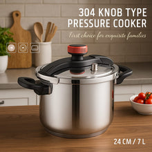 Olla Presión Acero Inoxidable 7 Litros Tipo Perilla 304 de Renahouse