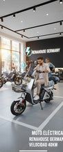 Moto Eléctrica para 2 personas con cesta y baúl Renahouse Germany