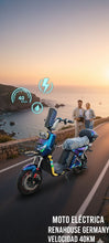Moto Eléctrica para 2 personas con cesta y baúl Renahouse Germany