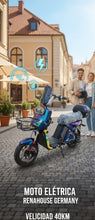 Moto Eléctrica para 2 personas con cesta y baúl Renahouse Germany